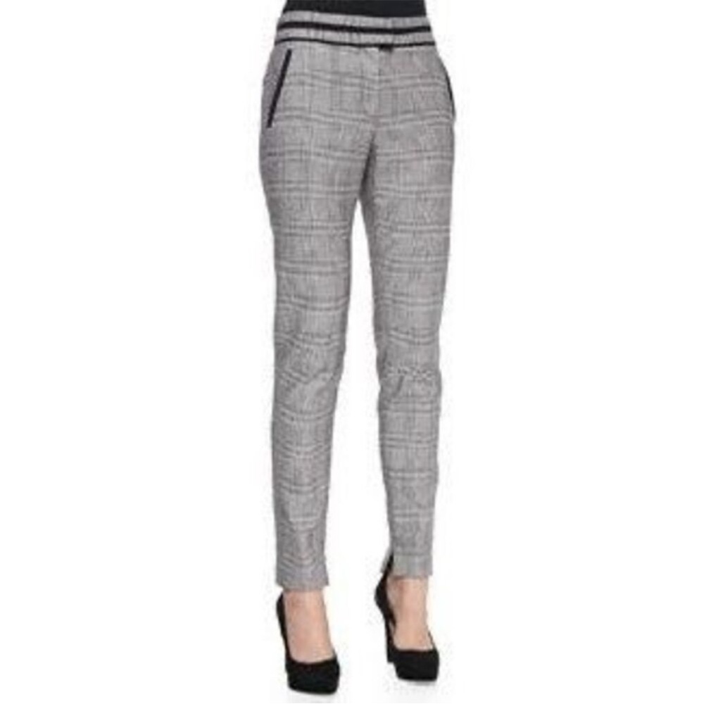 VERONICA BEARD Glen Plaid Cigarette Pants 6